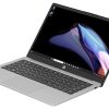 Góc nghiêng máy tính xách tay HP 245 G10 R5 B8PF9AT hiển thị màn hình sắc nét và bàn phím chiclet.
